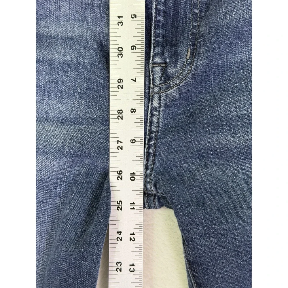 Fidelity Denim Jeans Mens 33x31 Blue Straight Slim Jimmy Medium Wash Stretch